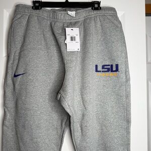Nike Gray Sweatpants with LSU Logo
